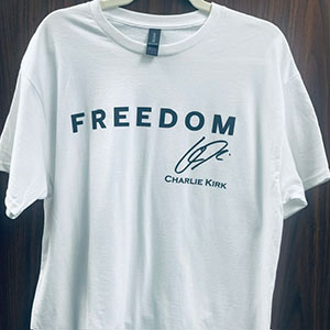 Charlie Kirk Signature Freedom T-Shirt
